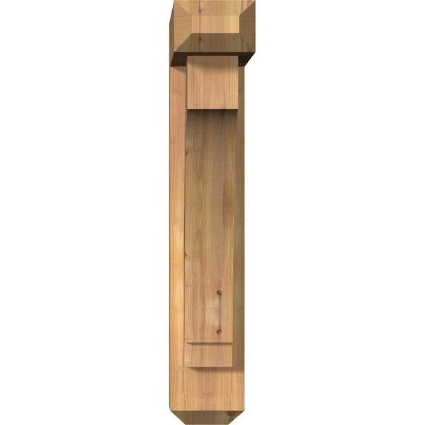 Imperial Craftsman Smooth Bracket W/ Offset Brace, Western Red Cedar, 5 1/2W X 18D X 30H